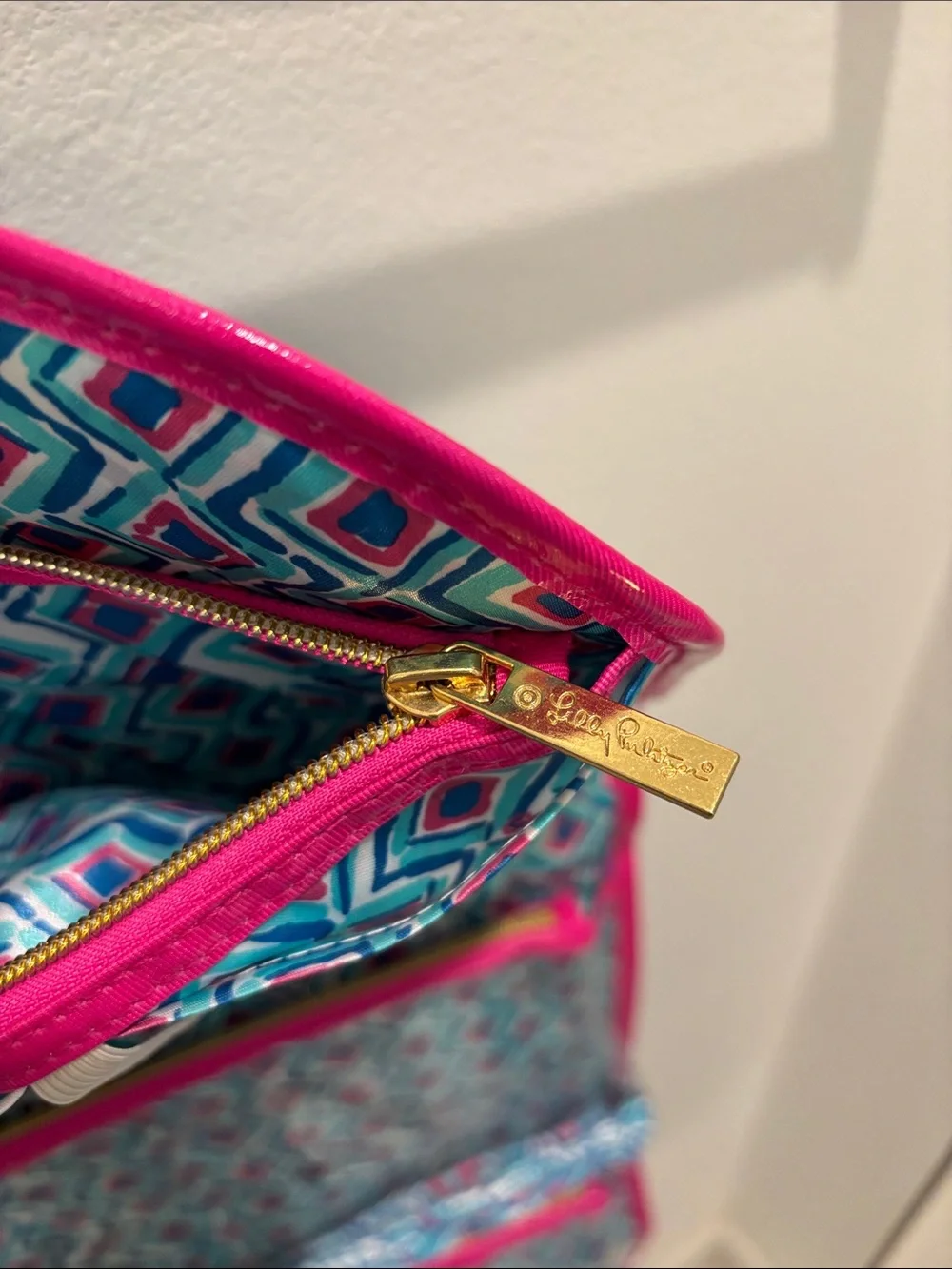 Lilly Pulitzer for Target Pink, Teal & Blue Hanging Jewelry Organizer